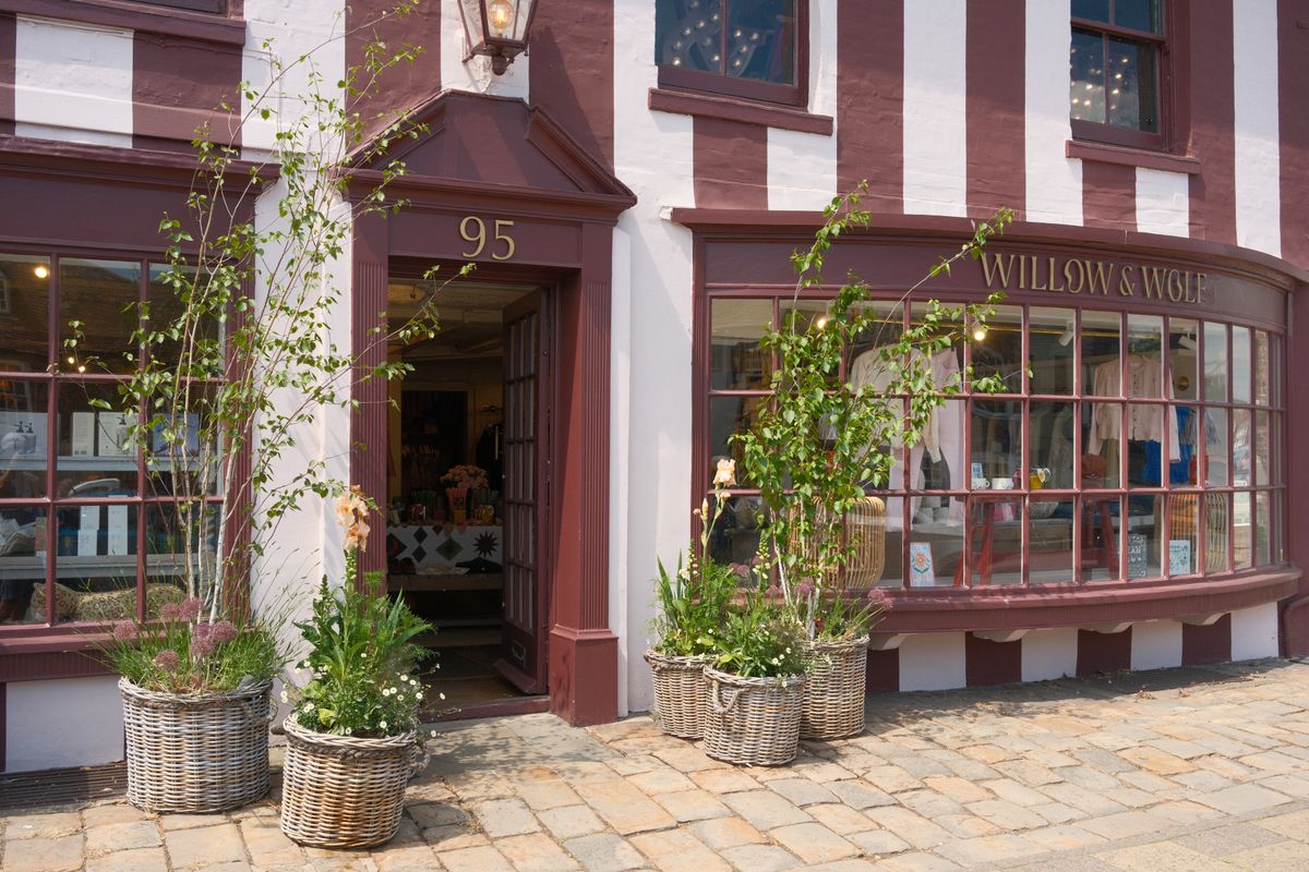 Boutique UK high street shopfront