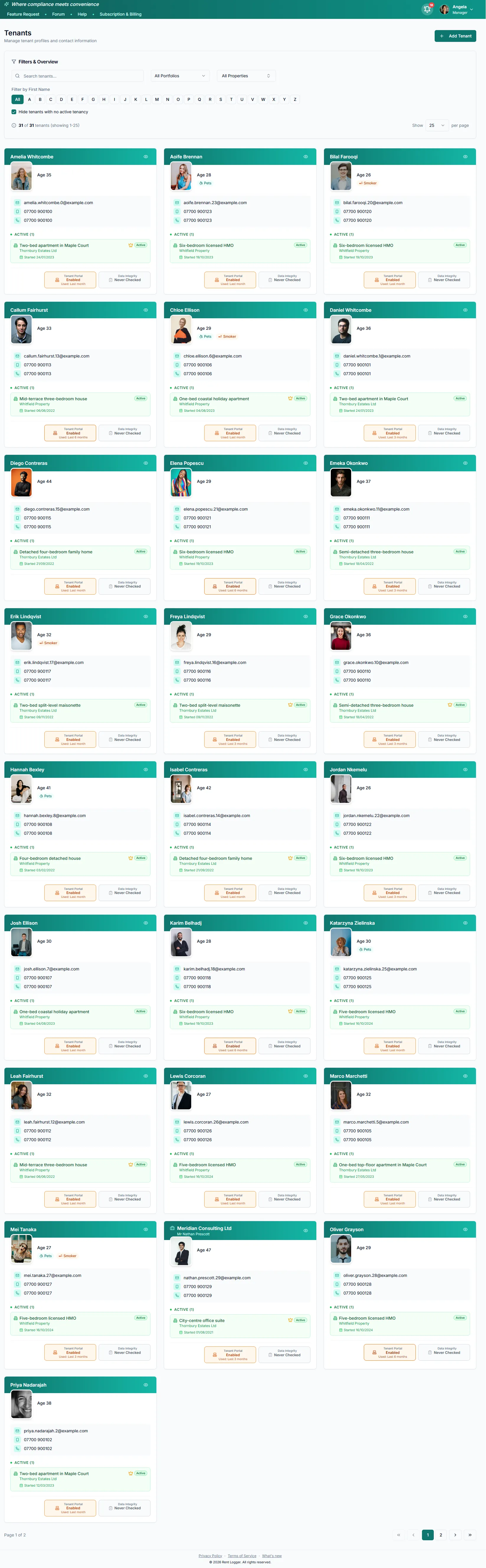 Visual Tenant Directory.